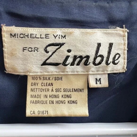 Vintage 100% Silk Sequin Beaded Starburst Long Sleeve Blazer Jacket Cardigan Top - Picture 5 of 7